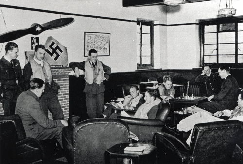 Members of 66 Squadron in the clubhouse at Gravesend (copyright Robin Brooks)