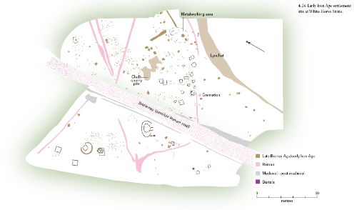Early iron age sttlement at White Horse Stone