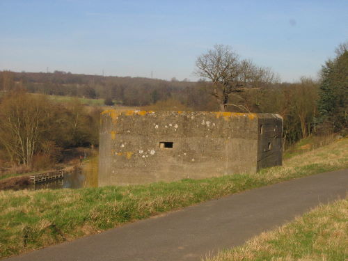 Vickers machine gun post south of Teston